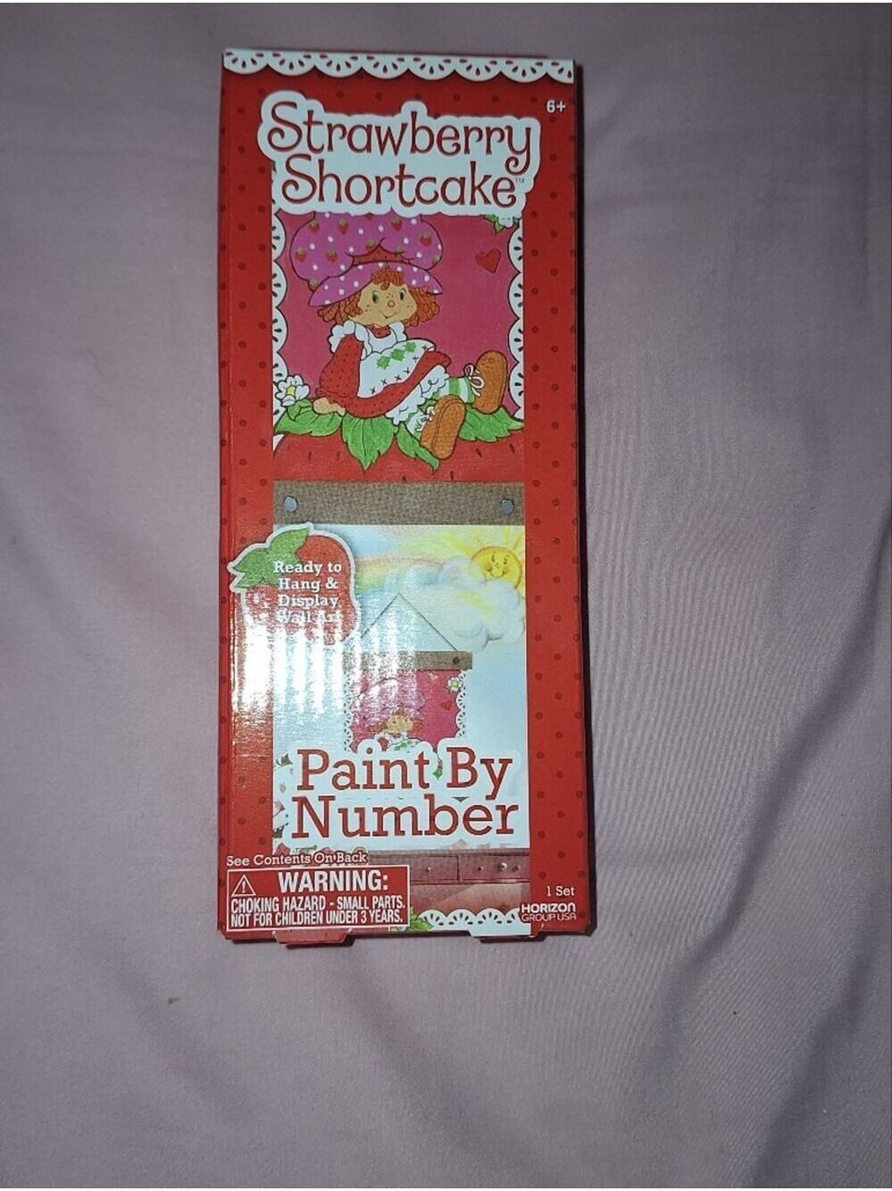 Strawberry Shortcake Paint By Number Wall Art Red Pink
